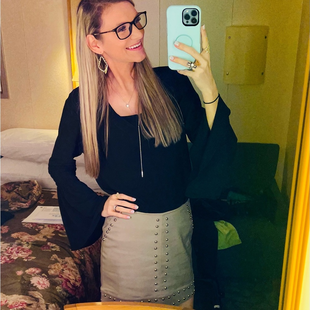 Gianni Bini Studded Skirt